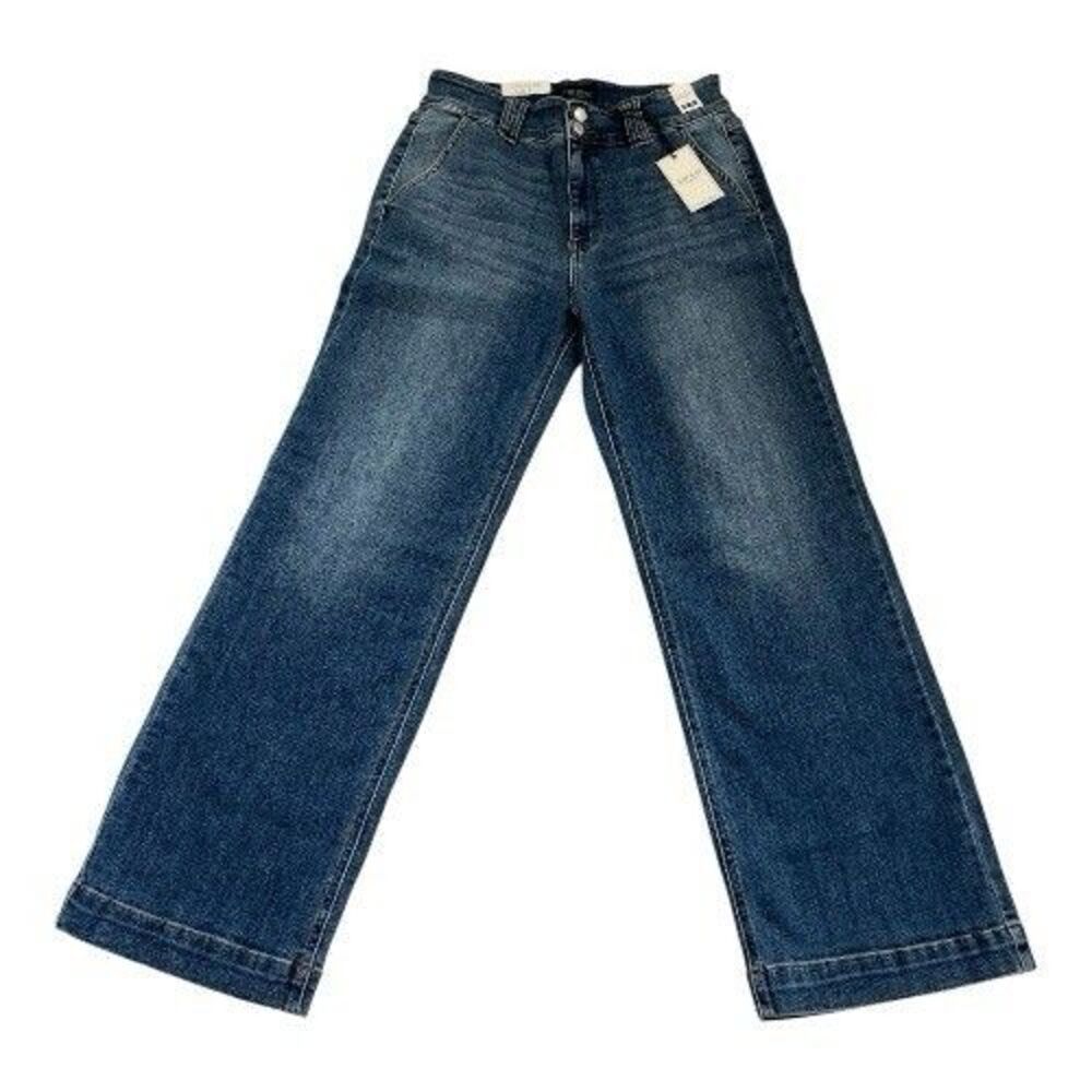 NWT Judy Blue High Rise Double Button Denim Jeans Blue Size 13/31 - Picture 3 of 11